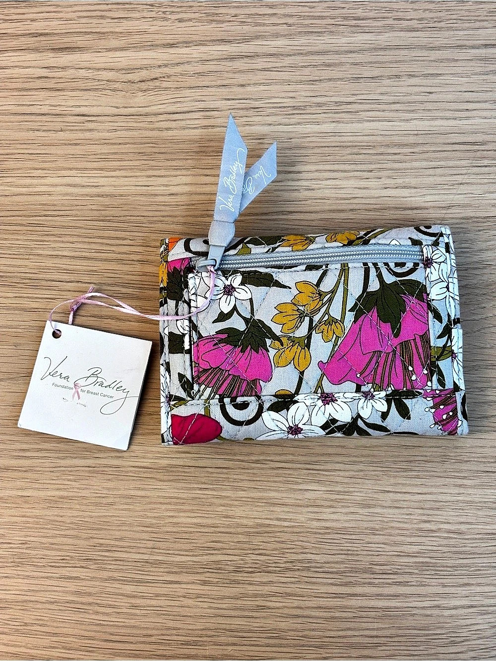 Vera Bradley Euro Wallet Retired "Tea Garden" pattern NWT